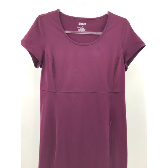 Duluth Trading Co. NoGa Burgundy Short Sleeve Dress M - Picture 2 of 6